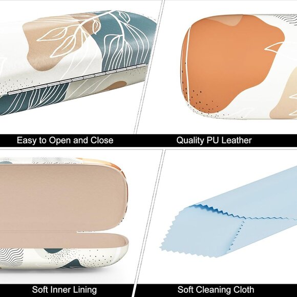 Eyeglasses Case, Hard Shell Protective Case for Glasses, Unisex for Women Men - Picture 4 of 7